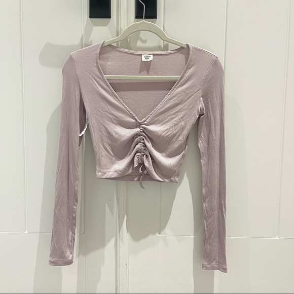 Aritzia Sunday Best Vida Longsleeve in Munro Mauve (XS) - Picture 6 of 10
